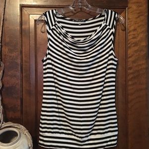 Striped Tank Top with Lower Band